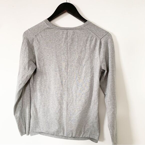 Banana Republic Grey Silk Blend Pearlized Button Cardigan Sweater - Picture 2 of 6